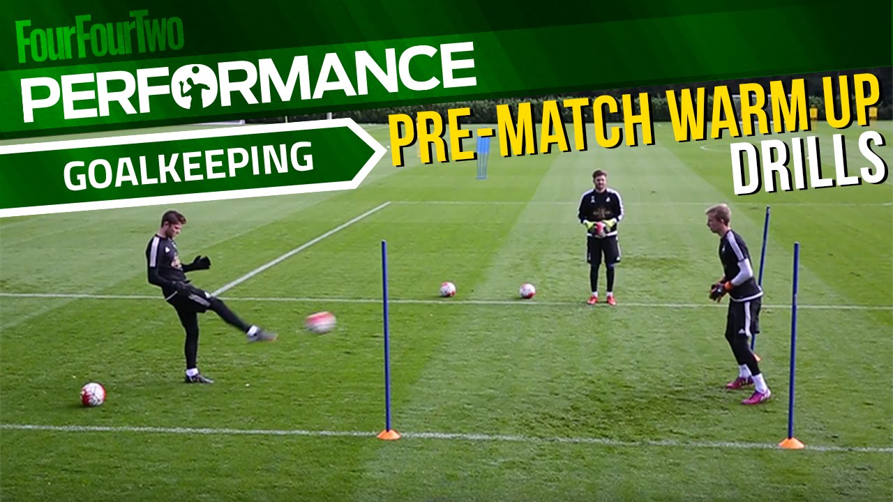 Goalkeeper training drills | Pre-match warm up | Swansea City Academy