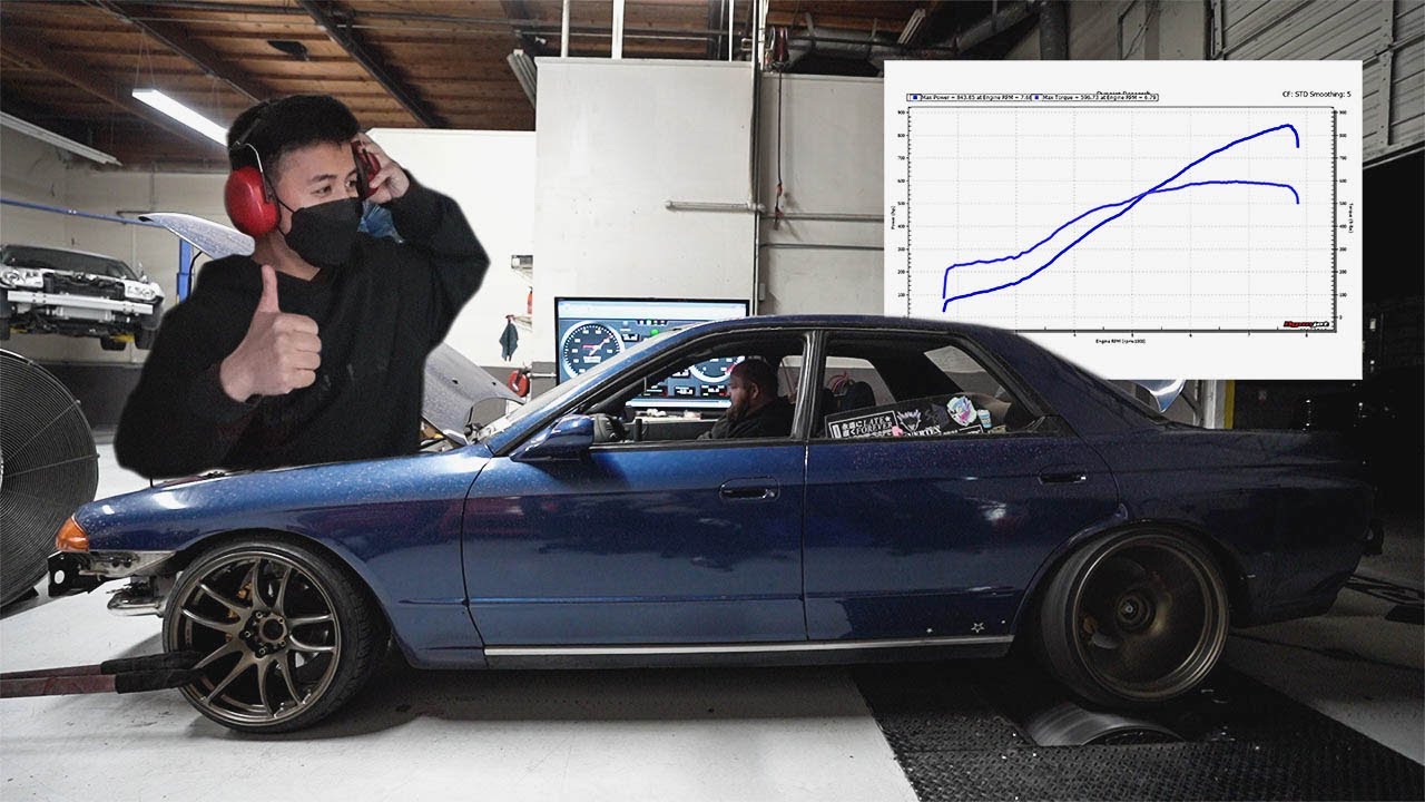 R32 Skyline Makes CRAZY HP on Dyno!