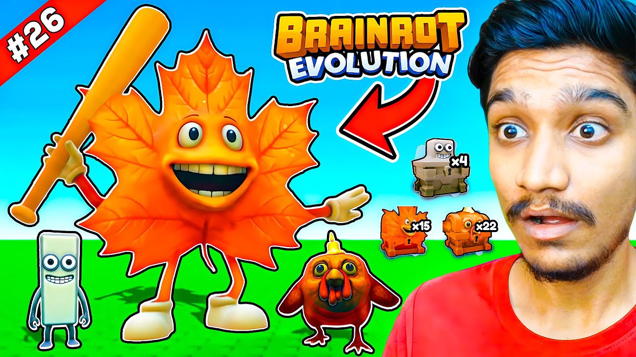 The LEAF LEAF SAHUR in Brainrot Evolution Roblox 🍁 PART 26