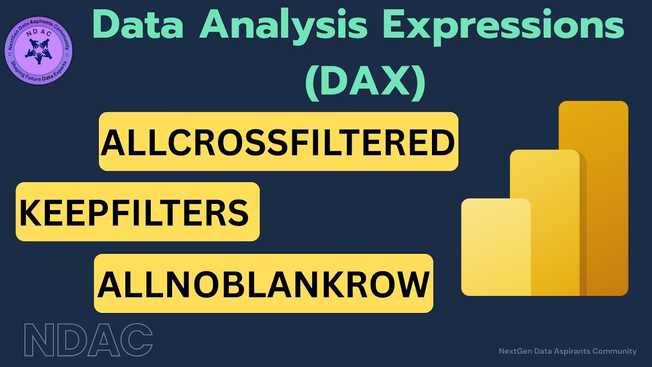 Power BI DAX Deep Dive | Understanding ALLCROSSFILTERED, KEEPFILTERS & ALLNOBLANKROW