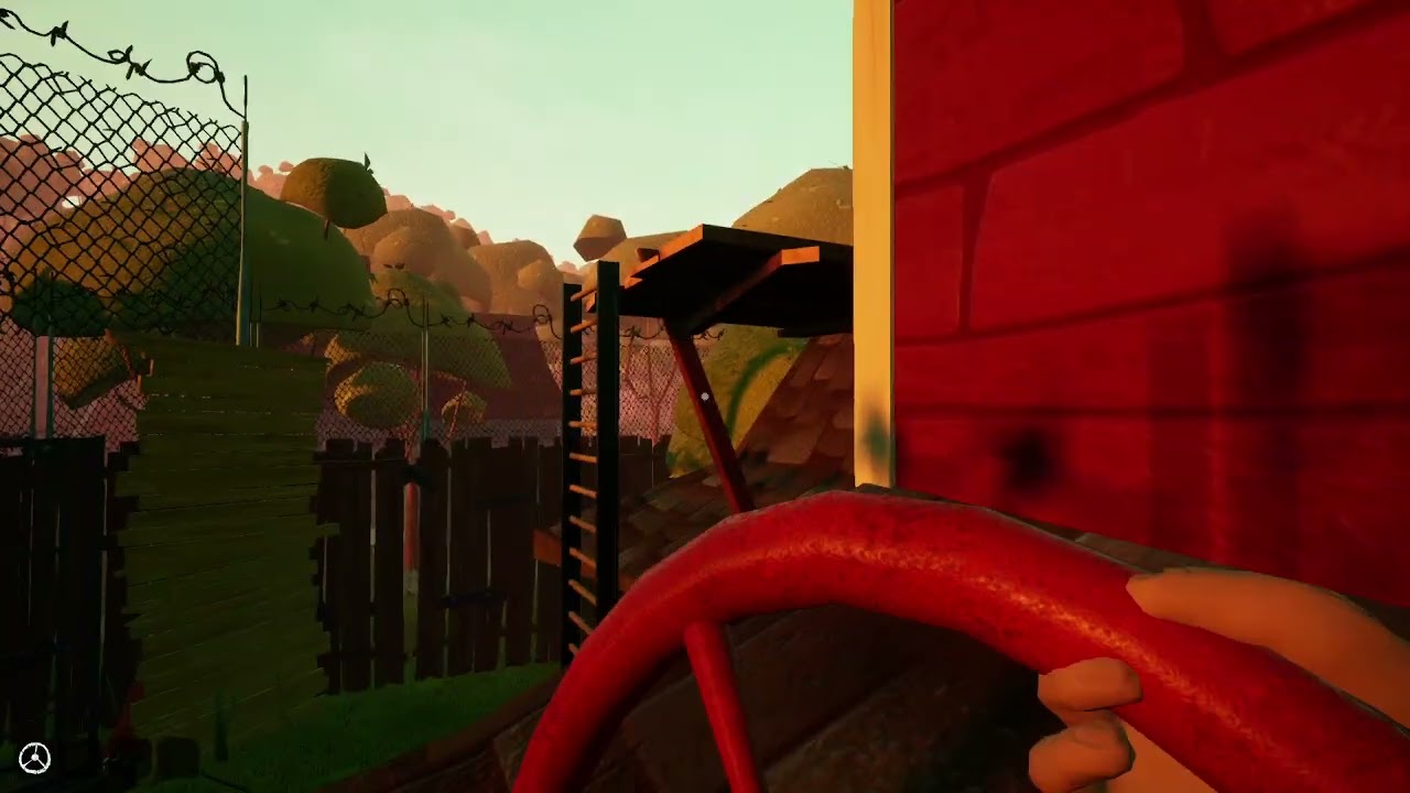 Прохождение Hello neighbor через батут