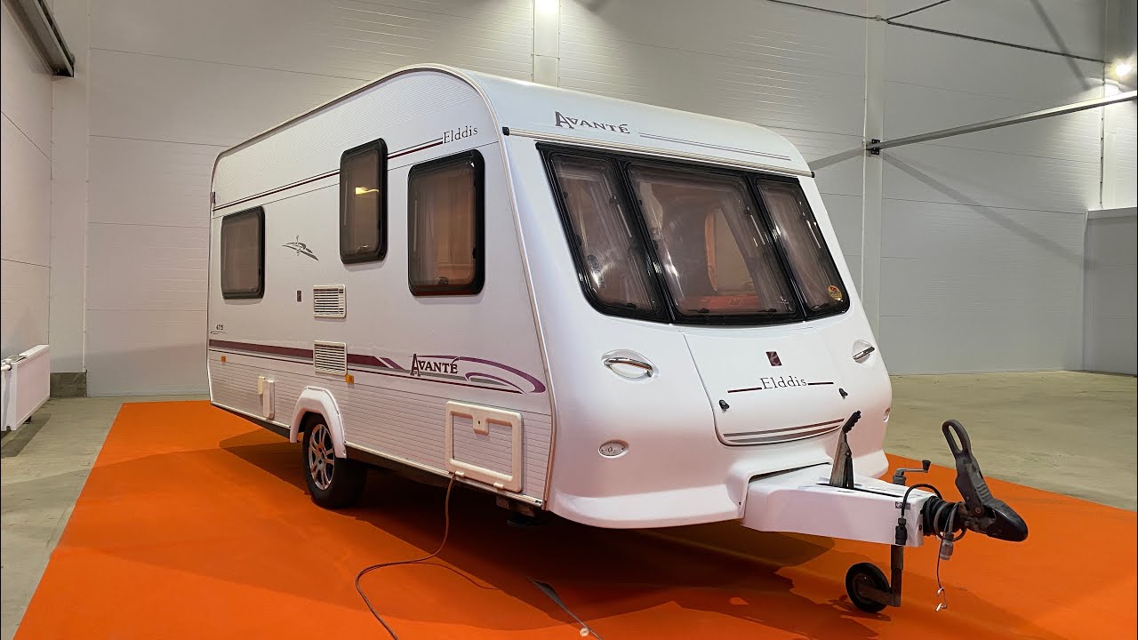 Семейный английский караван Elddis Avante 475 с двухъярусной кроватью