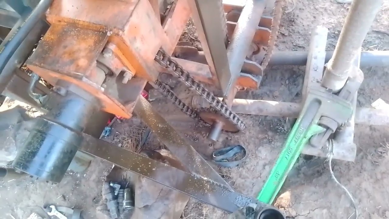 Rangkaian Mesin Bor Sumur Hidrolik paling  Sederhana tapi kuat .