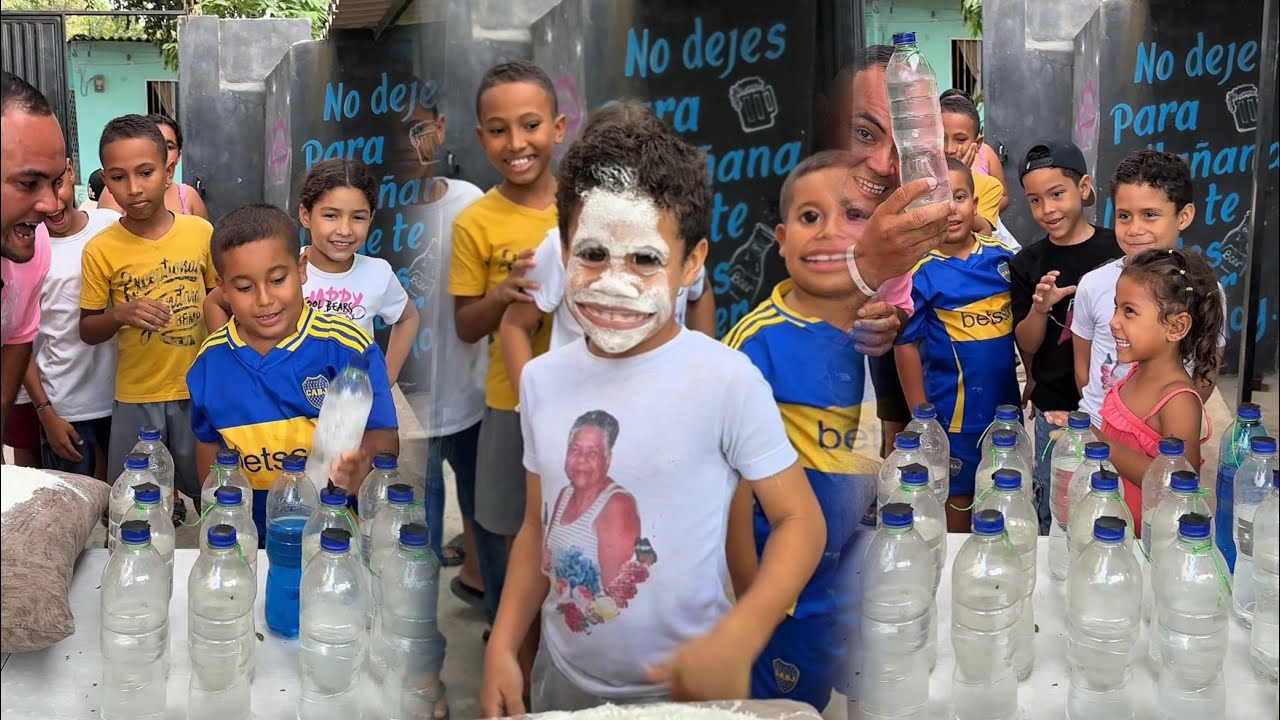 El mejor juego con las botellas de  colores 🥳