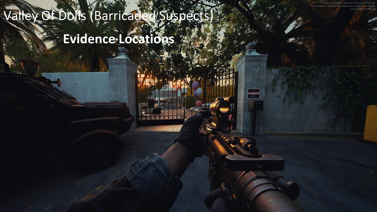 Ready or Not | Valley of the Dolls evidence locations (Barricaded suspects)