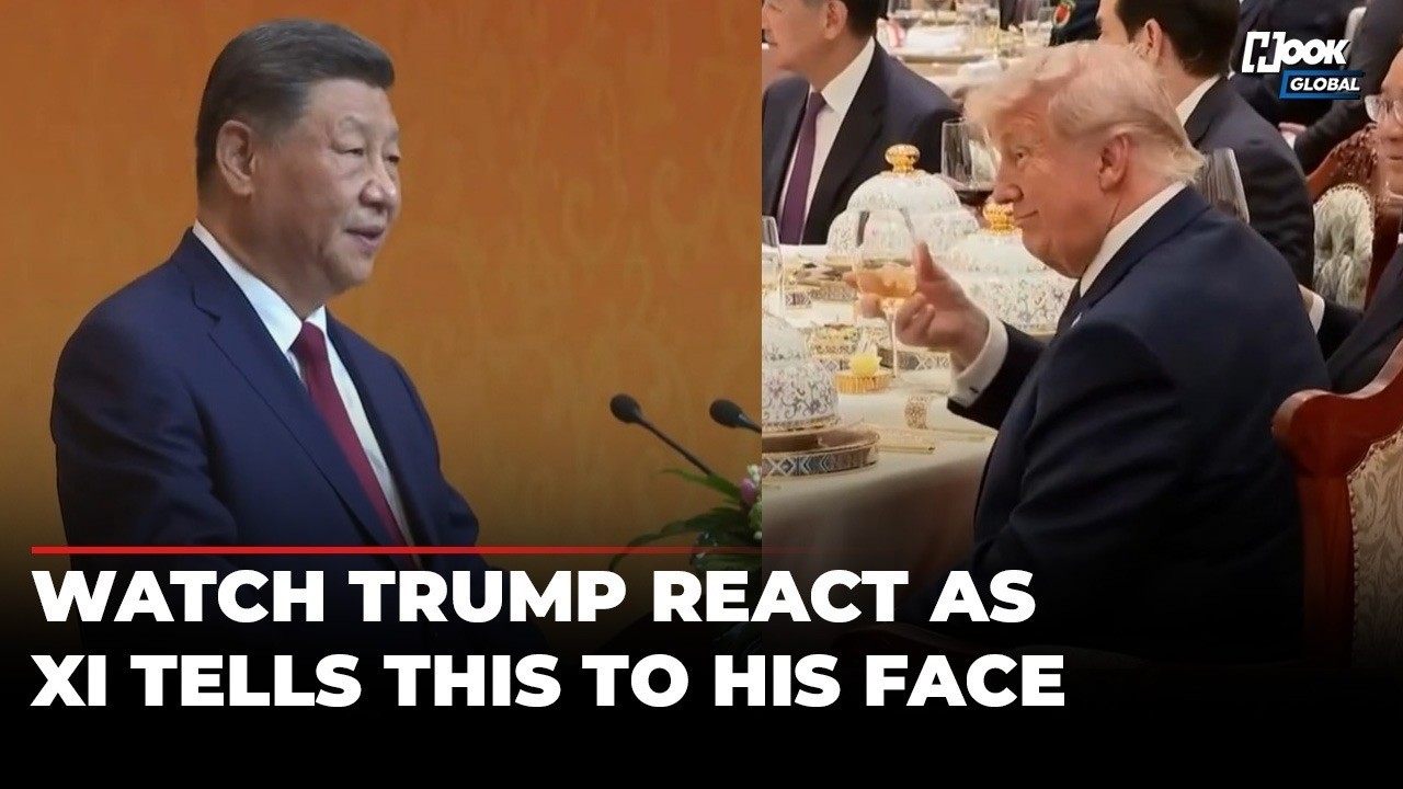 Trump Reacts as Xi Publicly Delivers Blunt Message to His Face at State Dinner | Trump China Visit
