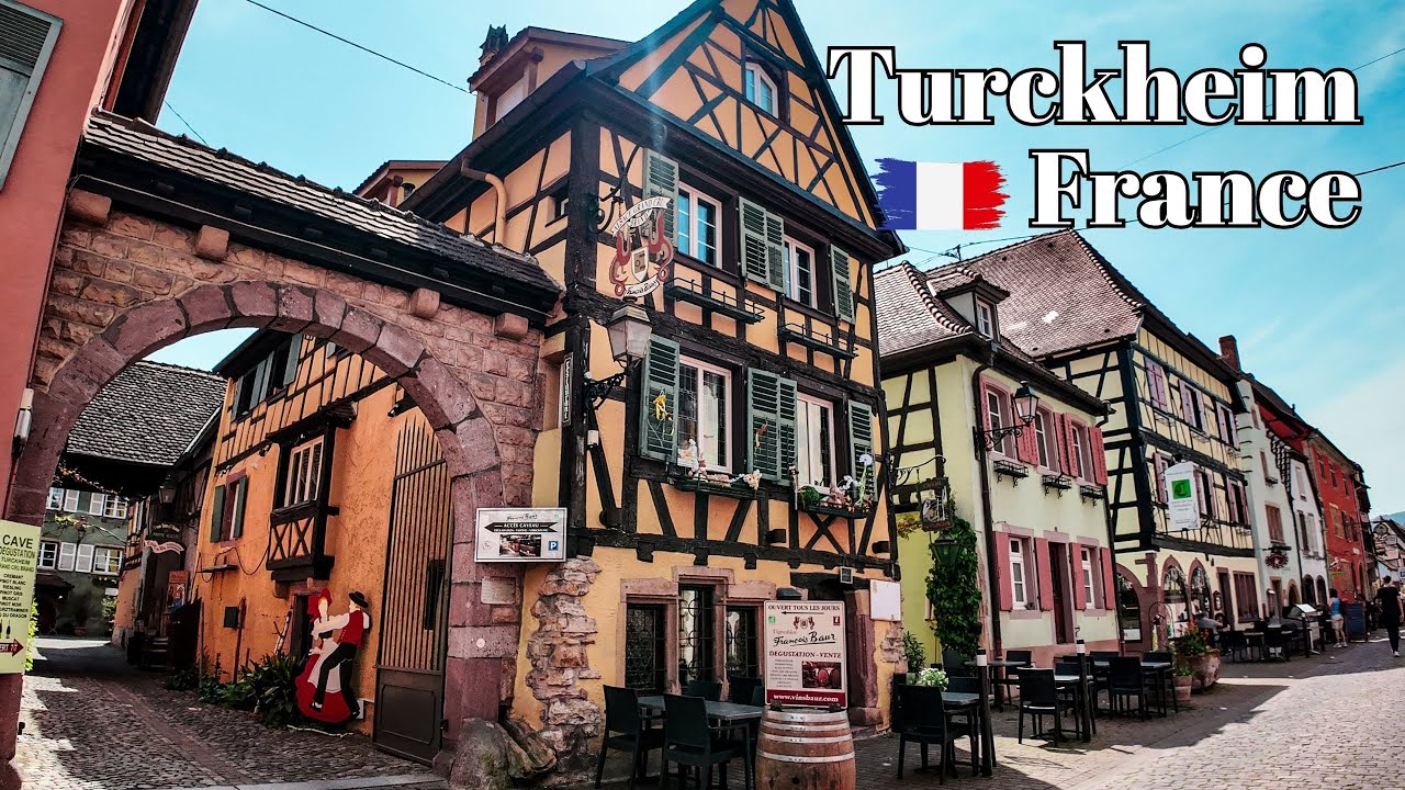 🇫🇷 Turckheim, France -Walking Tour through a Charming Village in the Alsace