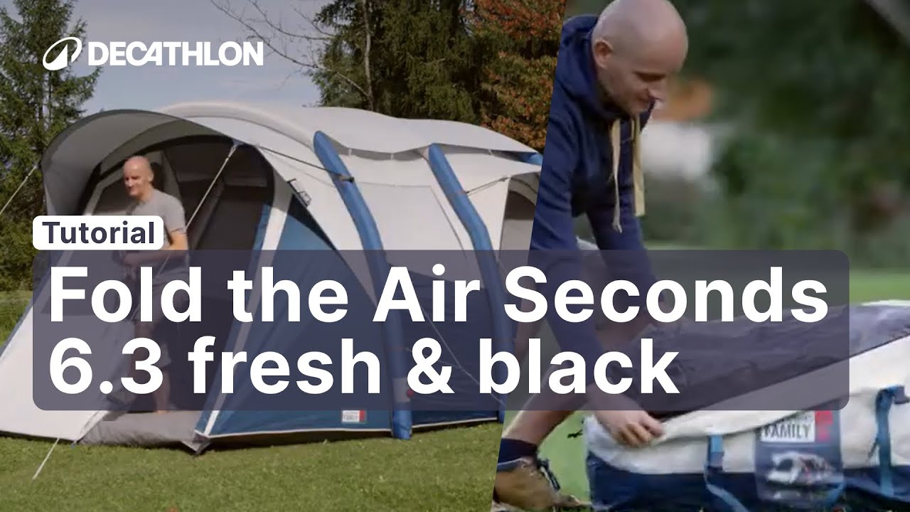 TUTORIAL - How to fold the AIR SECONDS 6.3 FRESH & BLACK ? | Decathlon_QUECHUA