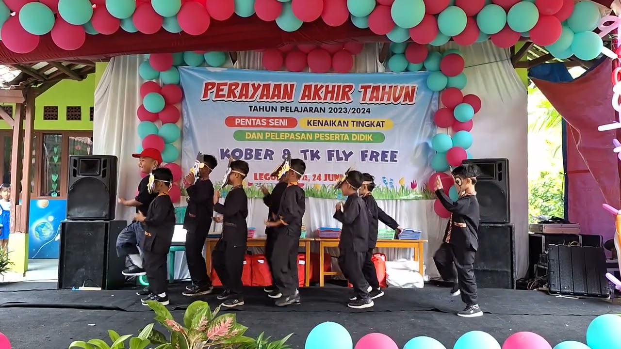 TARIAN DOGER MONYET PAUD TERPADU FLY FREE_TK FLY FREE