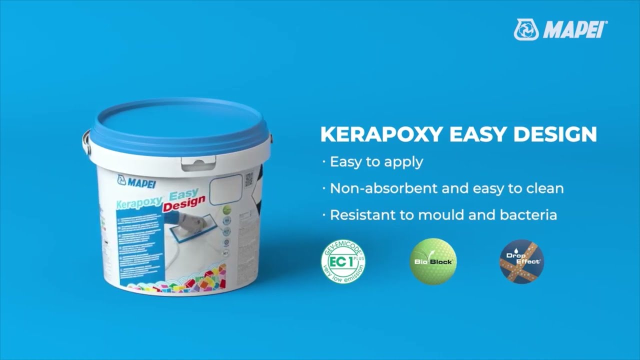 Instructievideo epoxyvoegsel Kerapoxy Easy Design Mapei