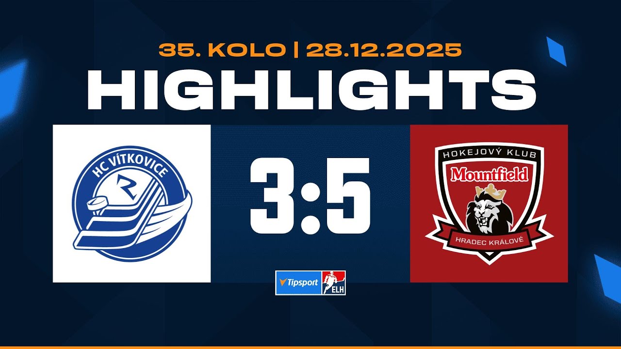 Highlights | HC V&iacute;tkovice Ridera vs. Mountfield HK 3:5 | 28.12.2025