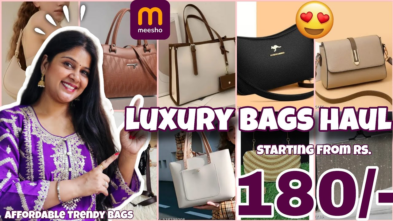 HandBag Haul From Meesho | 70% OFF | College\Office Use| Handbags For Women | Office Bags For Women🎀