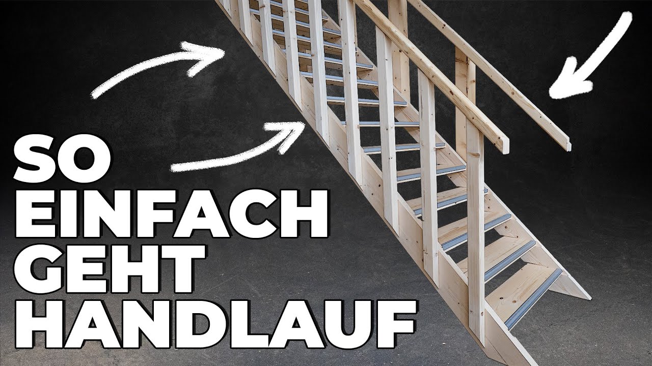 Mal schnell ein Geländer für die Treppe bauen und das für nur 150€