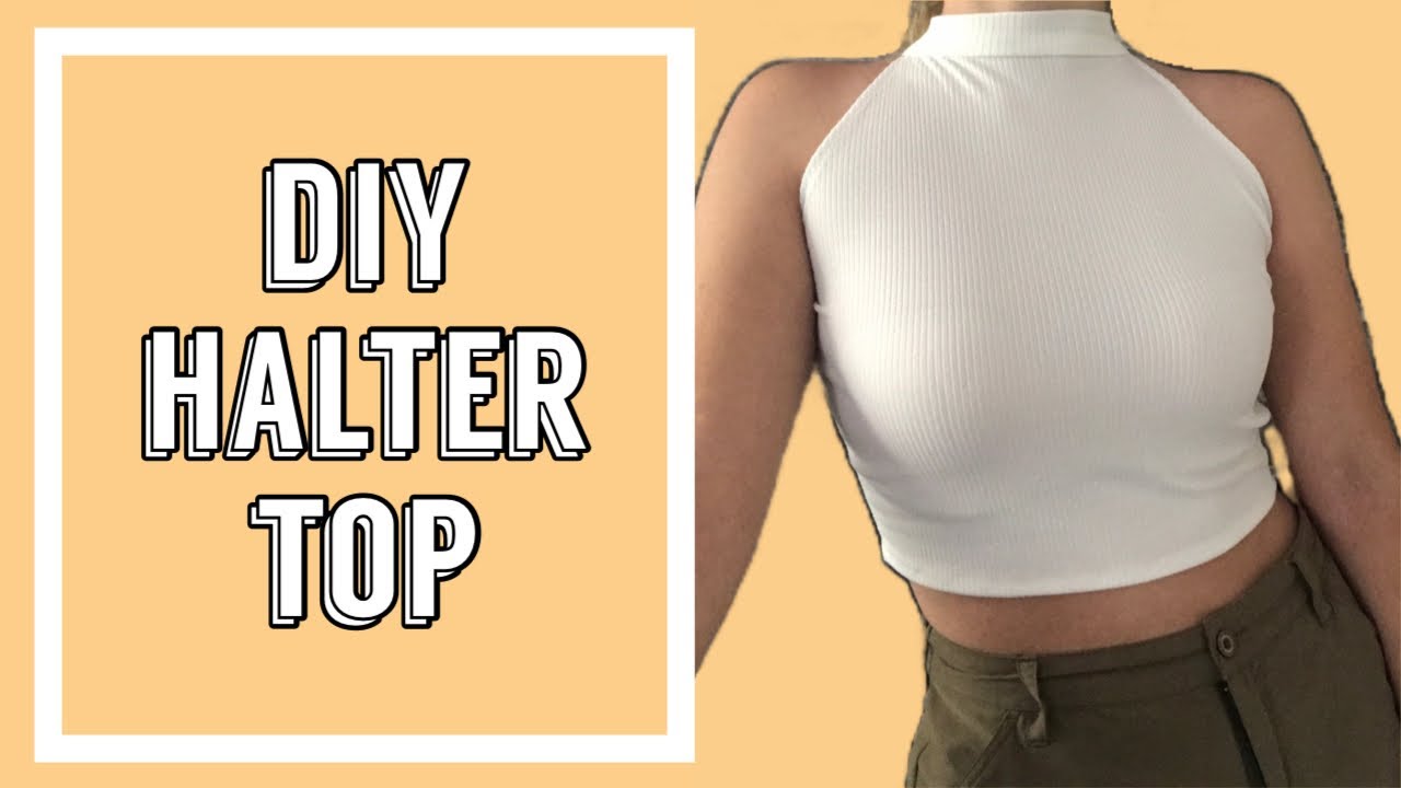 DIY top halter con cuello alto / Julieta Toledo