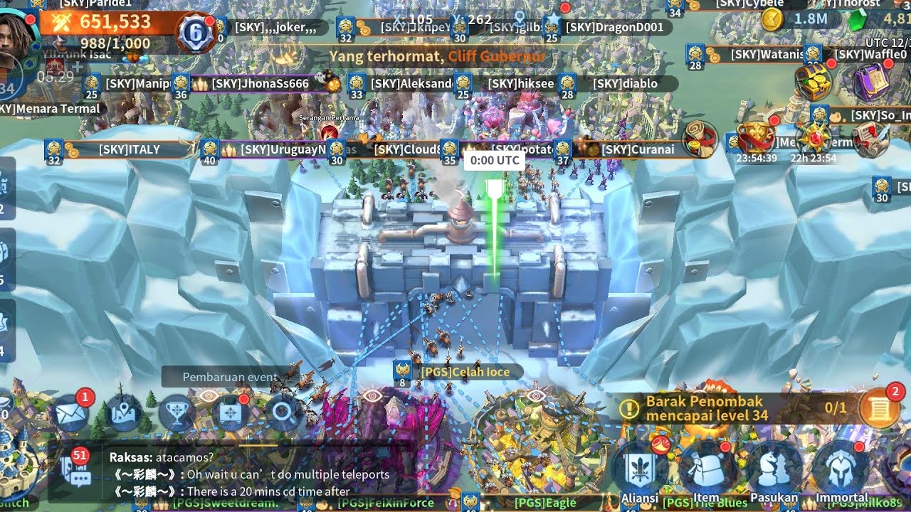 Keseruan Server Vs Server (kvk) #2 - infinity kingdom indonesia