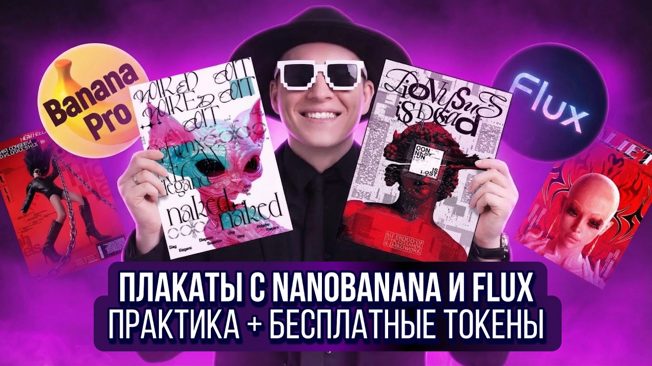 Креативные плакаты с ИИ