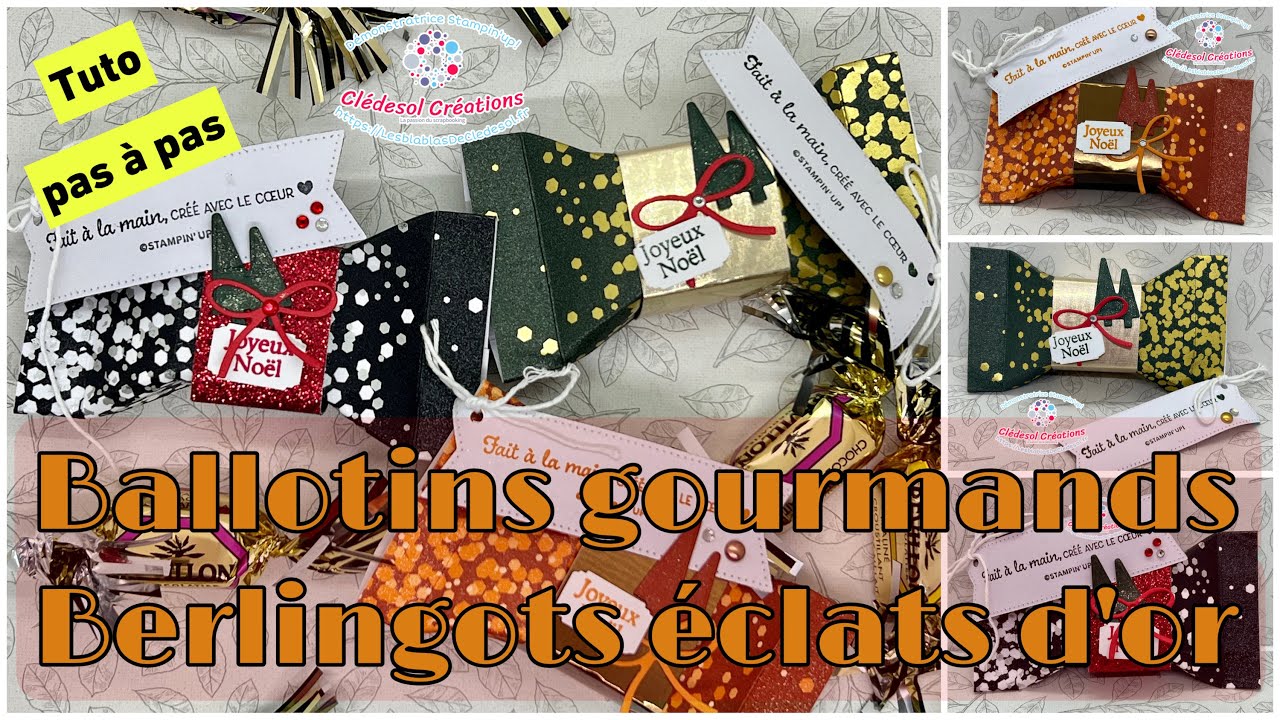 {Tuto Scrapbooking} Ballotins gourmands 