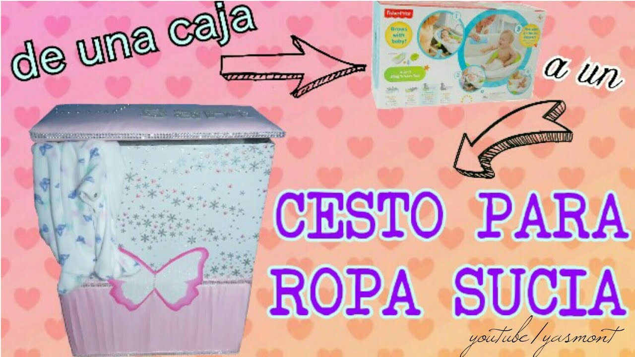 #reciclandocarton
CESTO PARA LA ROPA SUCIA / reciclando caja - LAUNDRY BASKET
