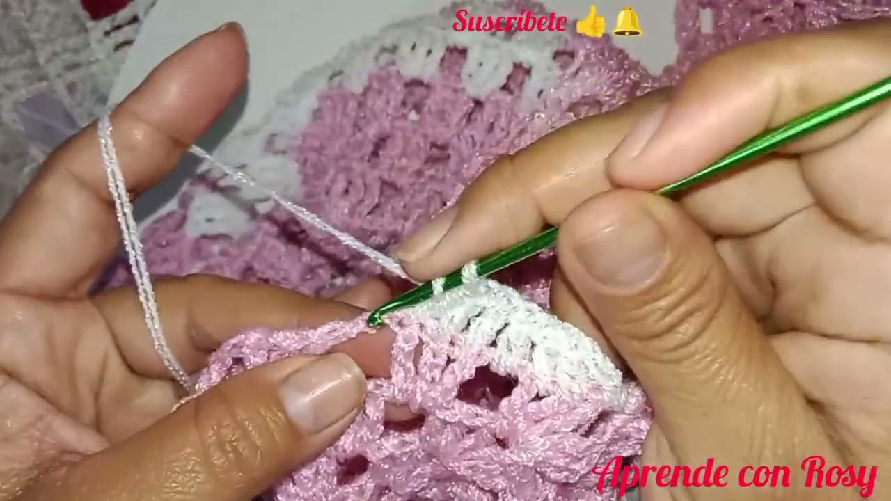 🧶Cárdigan hexagonal a crochet,parte 2/2 talla mediana .🧶
