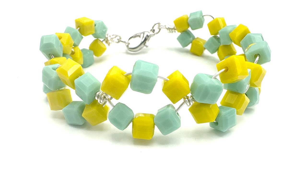 Make It At Walmart! Playful Cube Wire-Wrapped Bracelet with Deb Floros