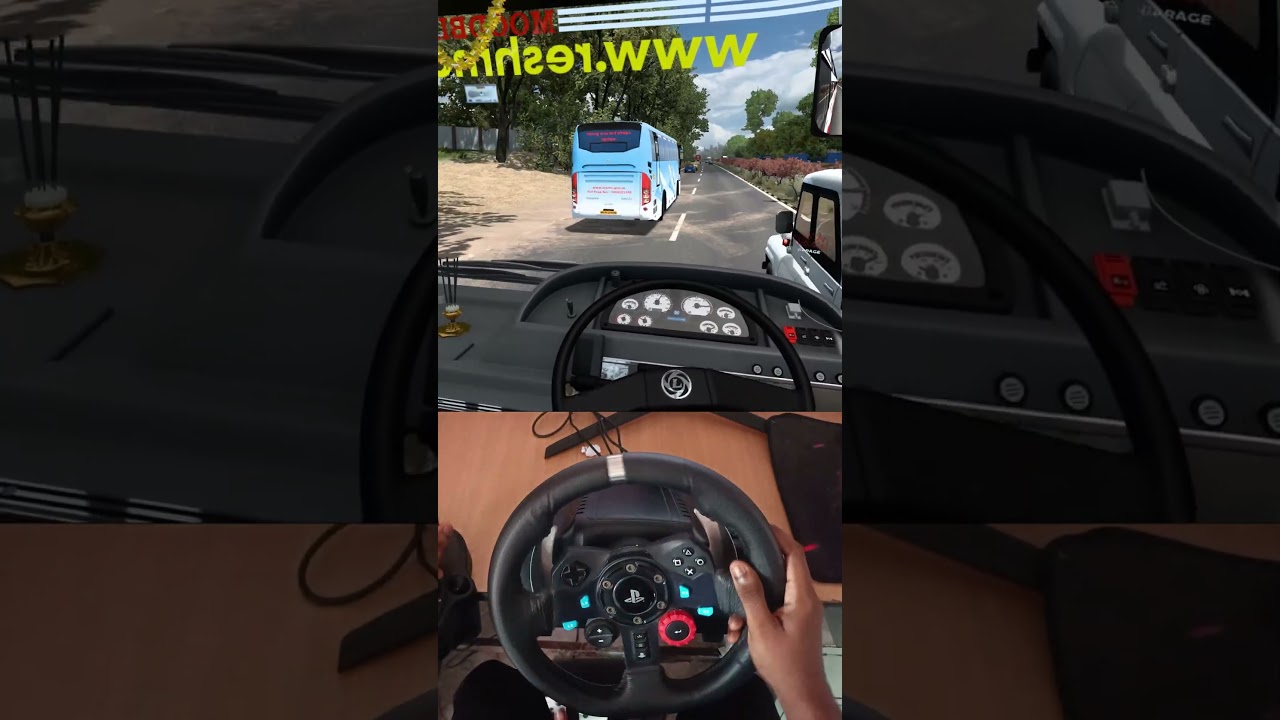 Indian Damodar Bus Rash Overtake 😱 | G29 | ETS 2 INDIA
