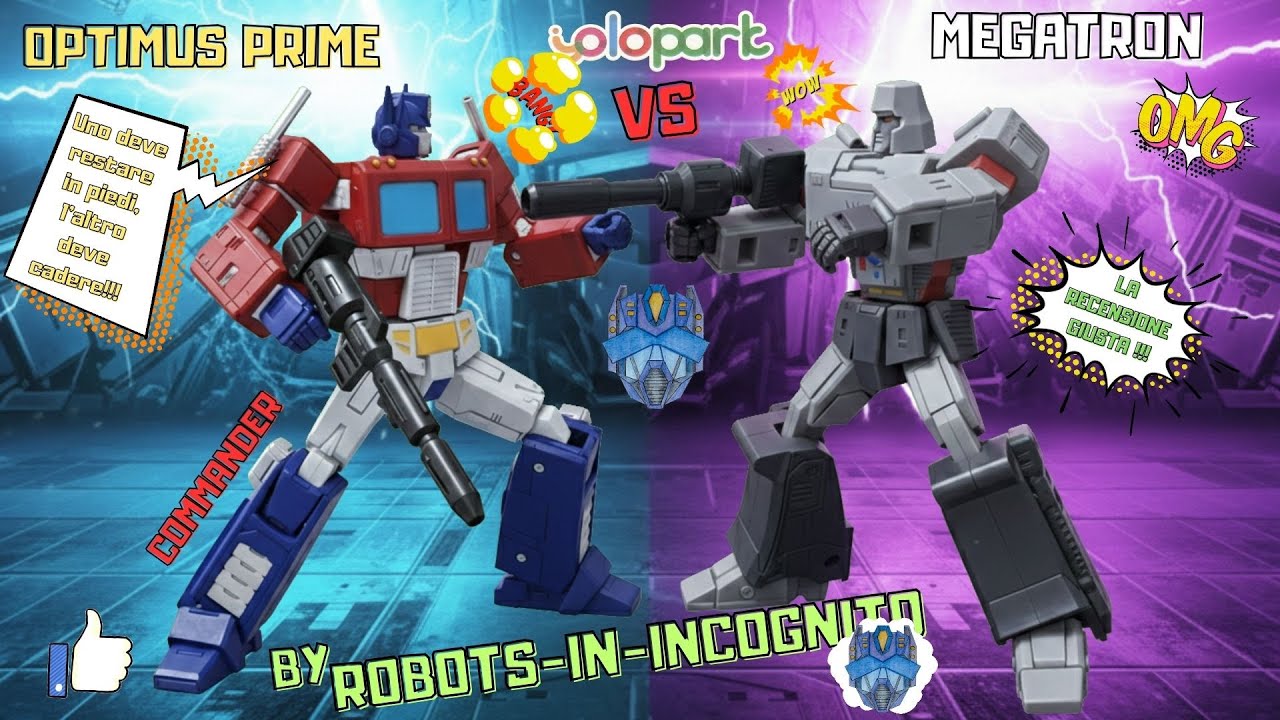 Transformers by Yolopark - Optimus Prime e Megatron - Recensione - La nuova frontiera dei model kit