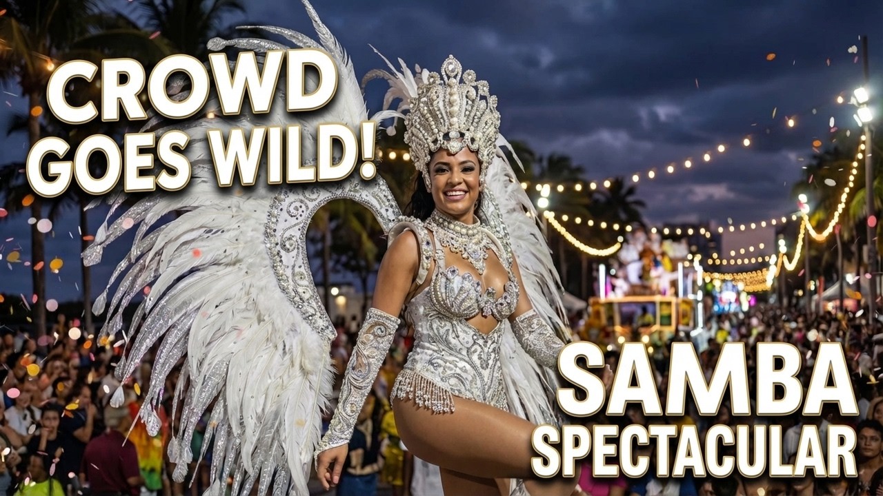 Bail&oacute; con un atuendo de carnaval ESPECTACULAR y la multitud enloqueci&oacute;| SAMBA MUSICA LATINA