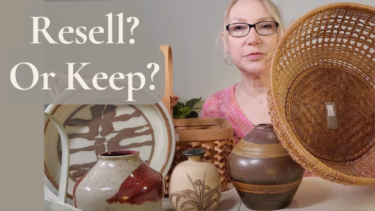 Thrifted Vintage Baskets & Studio Pottery. Resell or Keep?