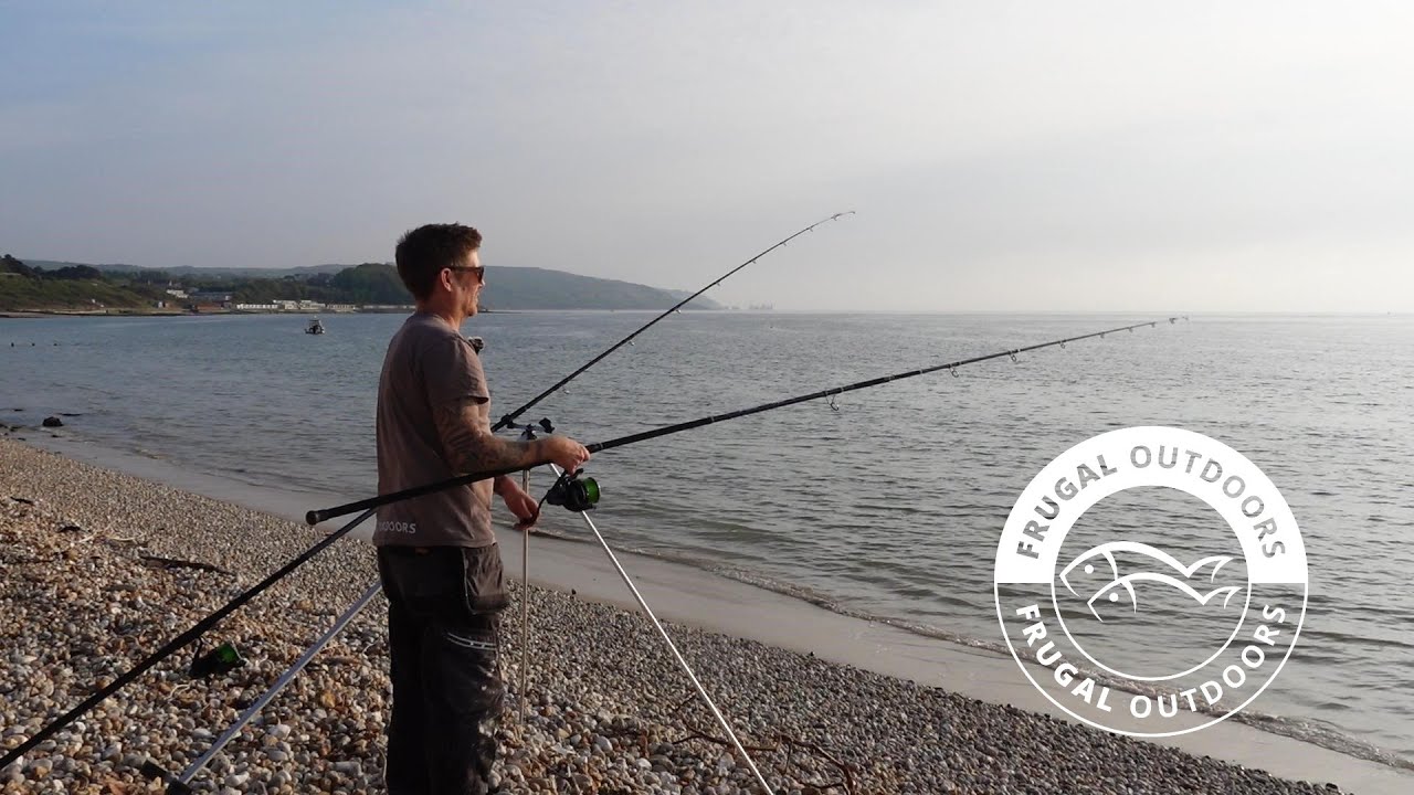 trying for a bass at a local venue in the Solent Fishing uk Isle of Wight