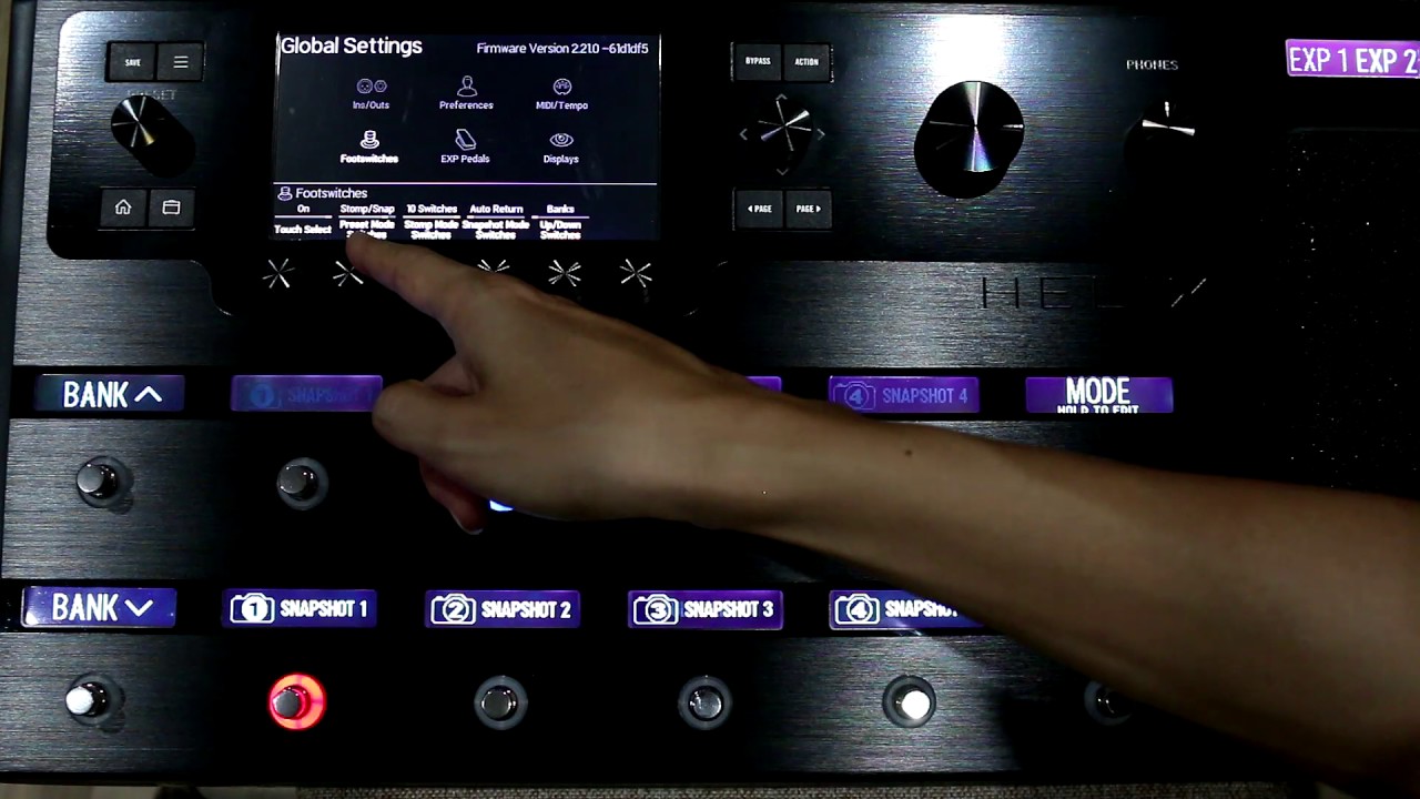 สอนปรับ Line 6 Helix อย่างละเอียด #3 โหมด preset, stomp, snapshot - hutty.weebly.com