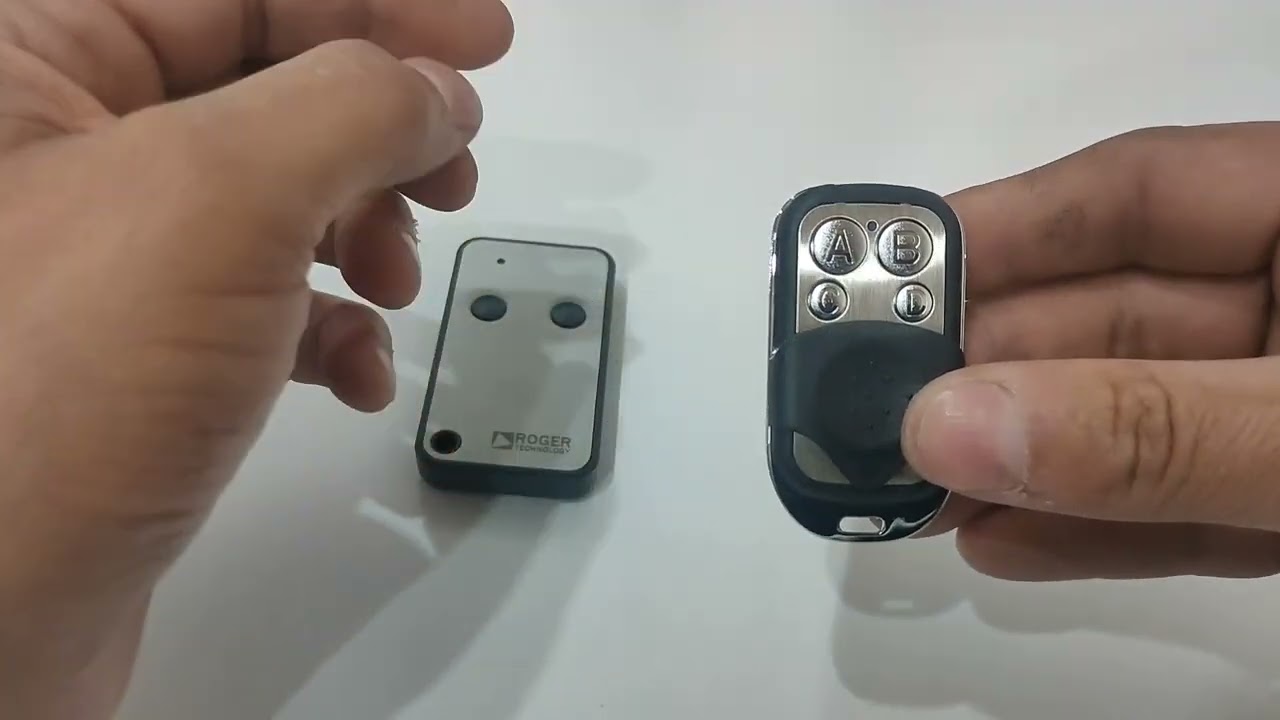 Como Clonar un Control ROGER con un Mando Universal Clonador de 433,92 MHZ