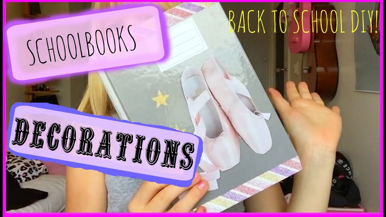 Back to school DIY: Hur du dekorerar dina skolb&ouml;cker-School books decoration