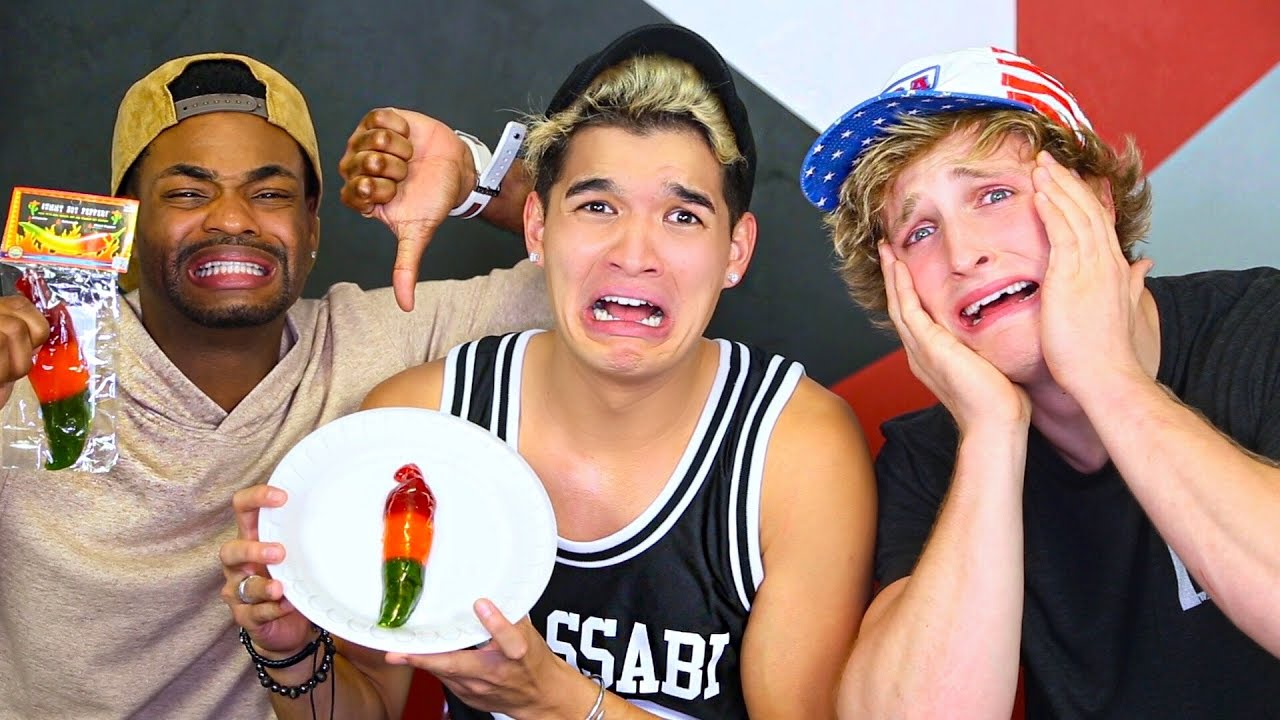 SPICY GUMMY PEPPER CHALLENGE!!
