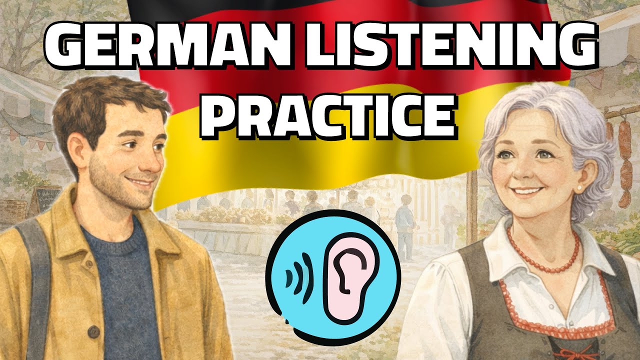 Learn German 🇩🇪 German Listening Comprehension - The Sunday Market
