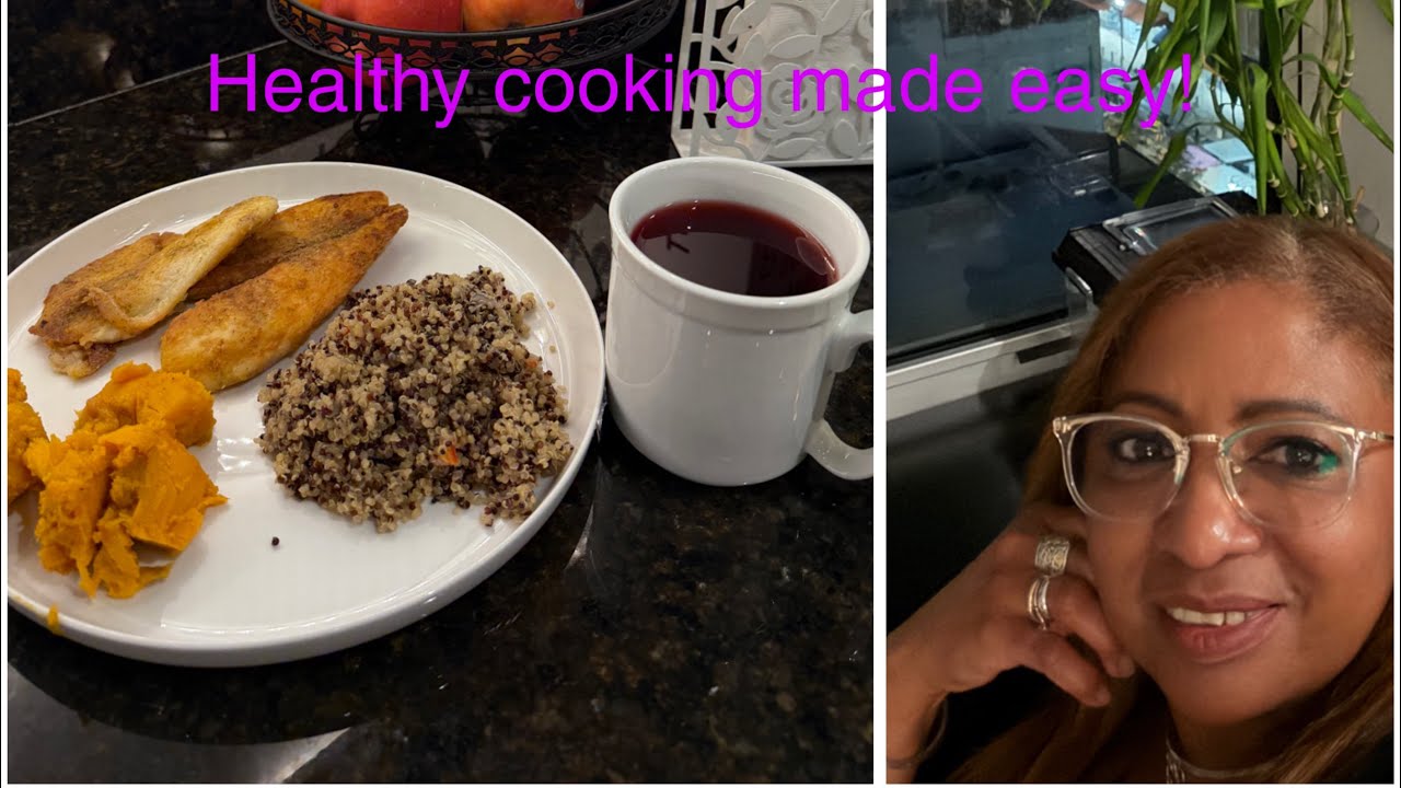 Cocina express saludable: Quinoa, batata dulce y pescado en casa