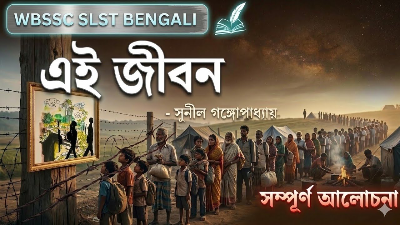 ei jibon sunil gangopadhyay question answer | এই জীবন সুনীল গঙ্গোপাধ্যায় | wbssc slst bengali |