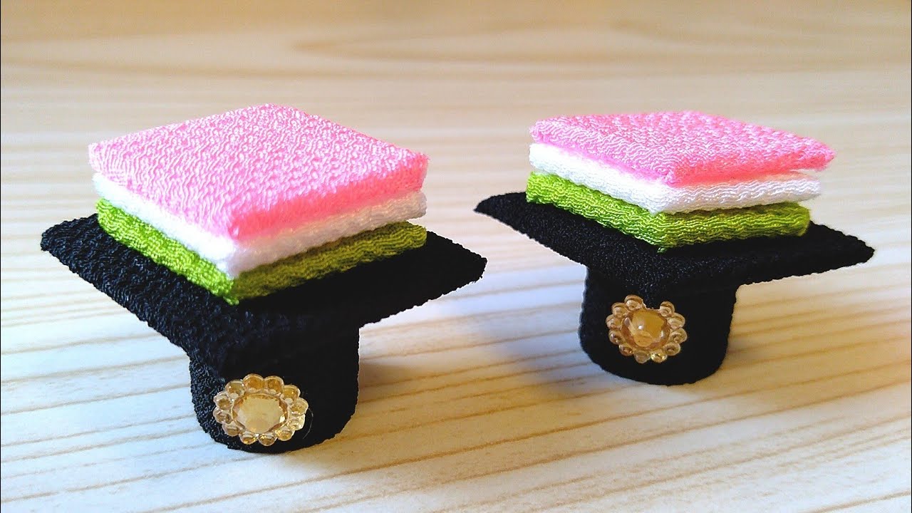 【ひな人形に添えて】ひし餅の作り方【切って貼るだけ】