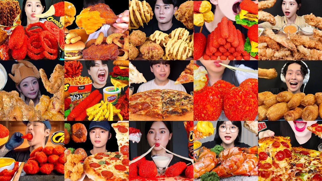 2× SPEED EATING SOUND | MEGA MUKBANG COMPILATION | ASMR SPICY | ASMR MUKBANG  FOOD | NO TALKING 