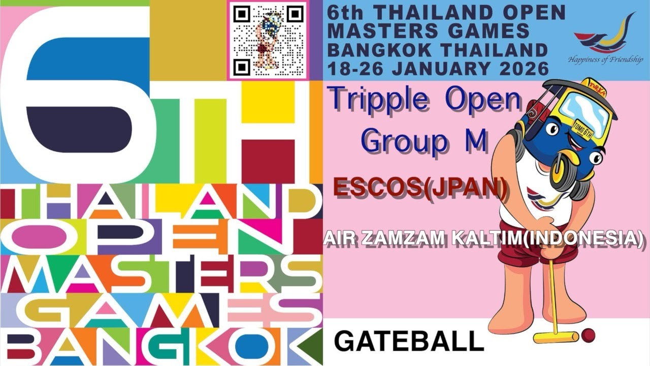 [4K]2026 6th Thailand Open Masters Games  Tripple Open GroupM  ESCOS vs  AIR ZAMZAM KALTIM