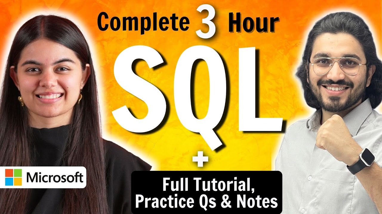 SQL - Complete Course in 3 Hours | SQL One Shot using MySQL