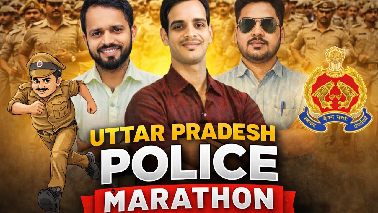 UP Police Maha Marathon 🚨Maha Marathon 🏃‍♂️📚 | Selection Pakka Strategy | Full Revision Live