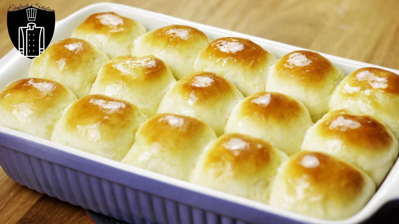 Weiche Milchbrötchen selber backen / ohne kneten
