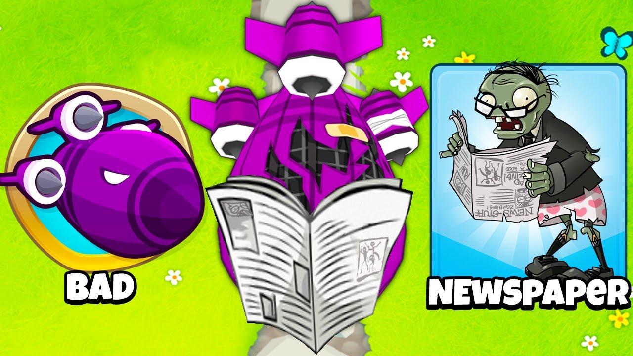 The STRONGEST Moabs in BTD 6! (Newspaper PVZ MOABs Mod)