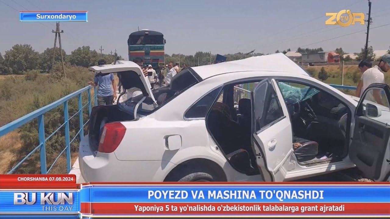 Poyezd va mashina toʻqnashdi