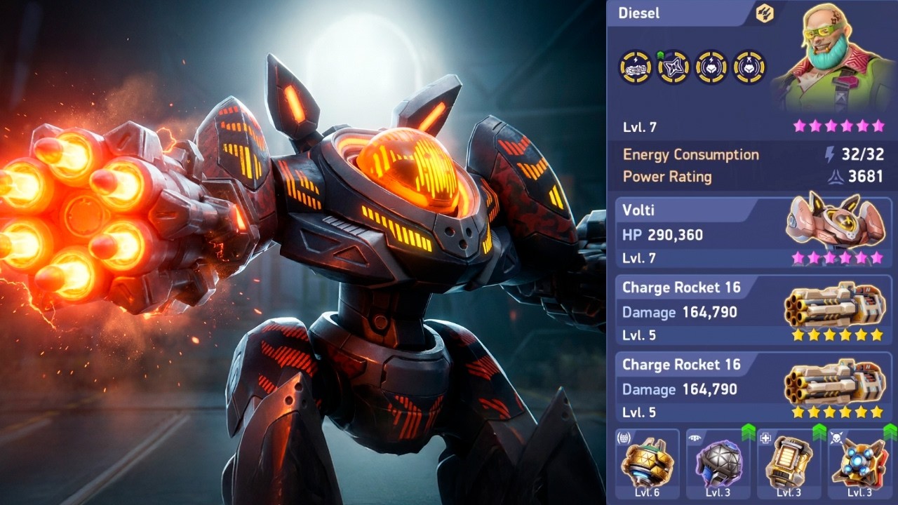 VOLTI CHARGE ROCKET: SPEED + HEAVY MISSILES