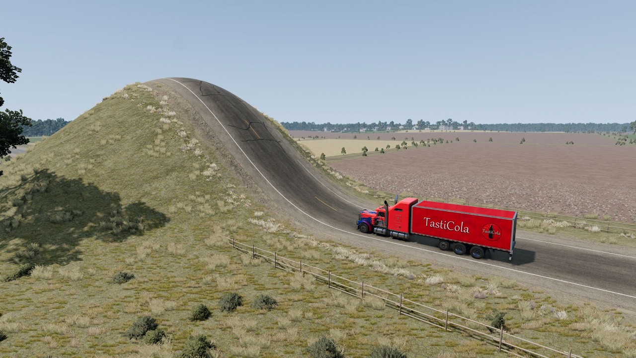 Mobil vs Giant Bumps #2 | BeamNG Drive