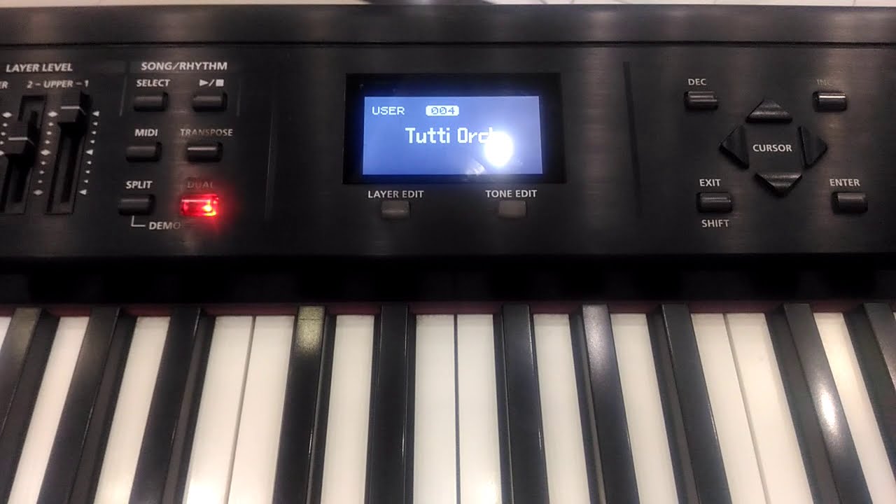 Cara Layering, Menyimpan dan Recalling Suara di Roland RD 300 NX