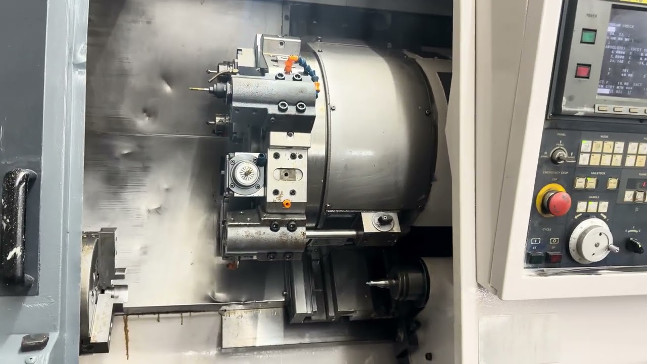 Токарный станок с ЧПУ Mori Seiki 1995 года выпуска с приводным фрезерным станком, осью C и пылеул...