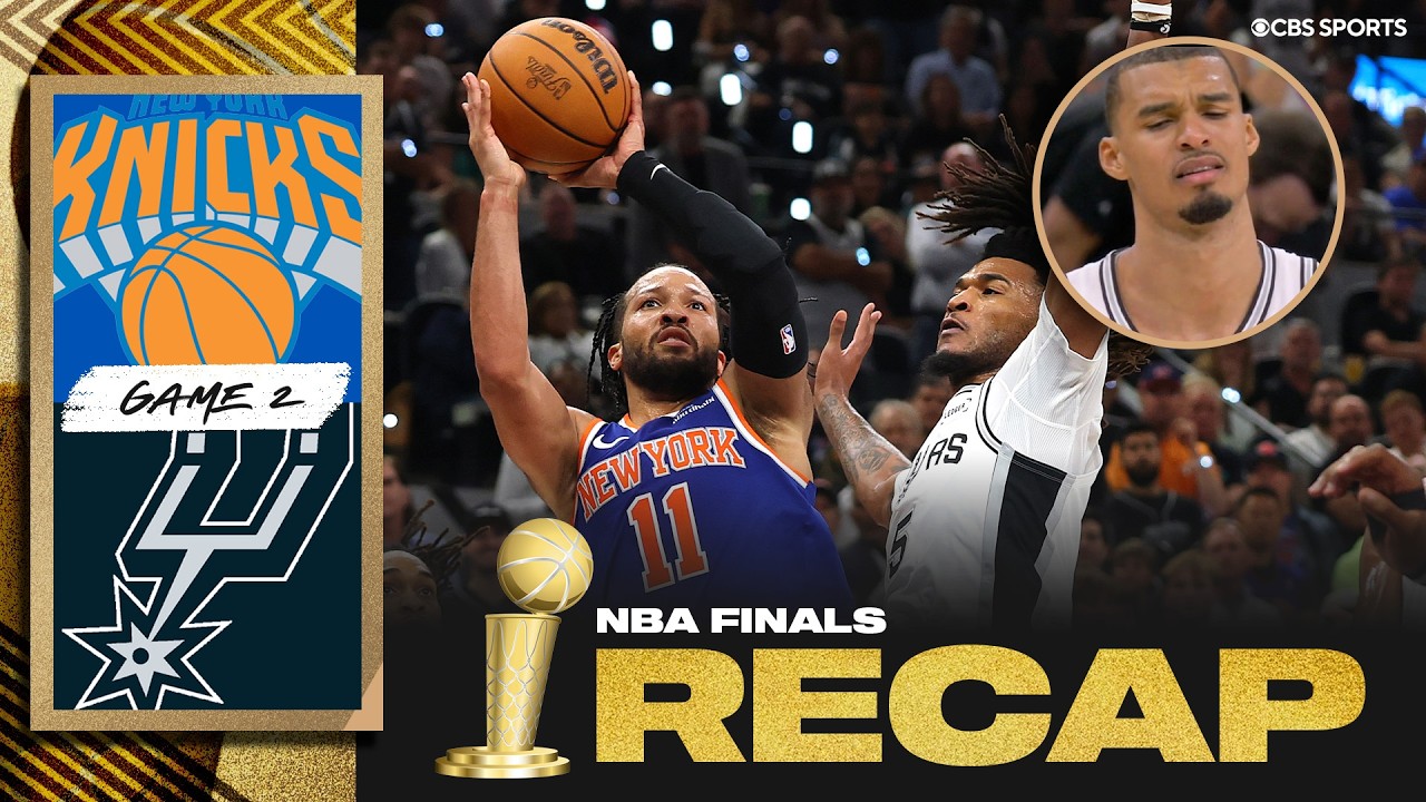 Knicks outlast Spurs in INSTANT CLASSIC, take 2-0 series lead back to New York | 2026 NBA Finals