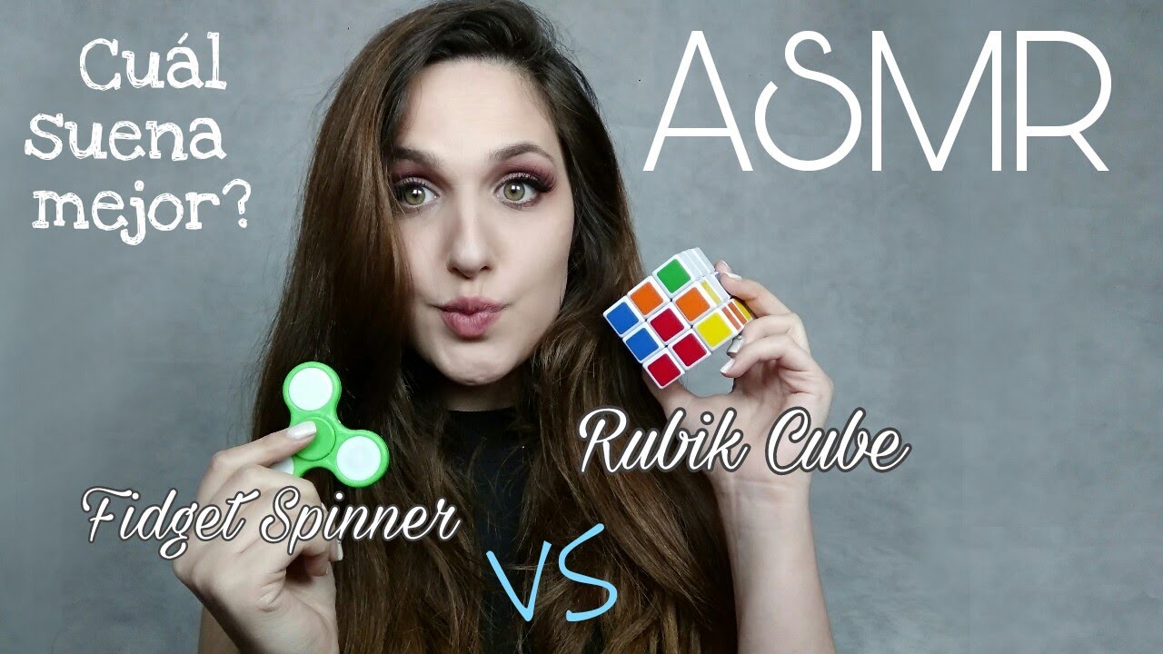 ASMR Español || Fidget Spinner vs Rubik cube - Cuál suena mejor?
